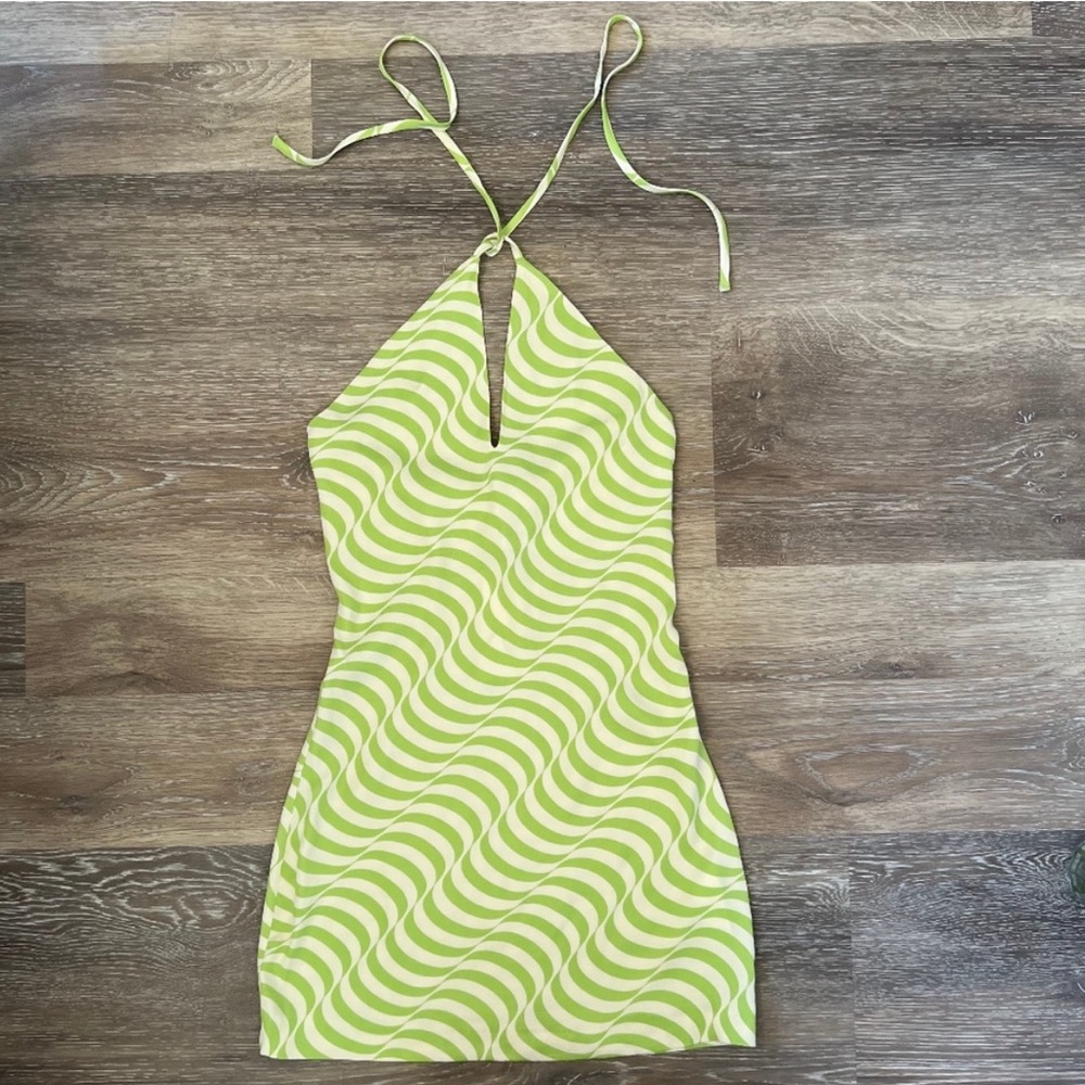 NWT Zara Satin Print Dress